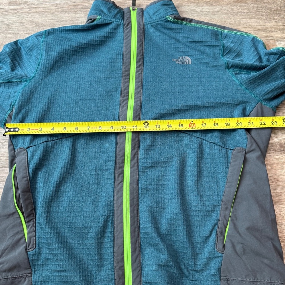 The North Face Full Zip Jacket Fleece Technical | Teal Gray | Size XL - Picture 11 of 12